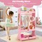 Costway Kids Dress up Storage Hanging Armoire Dresser Pretend Costume Closet w/ Mirror